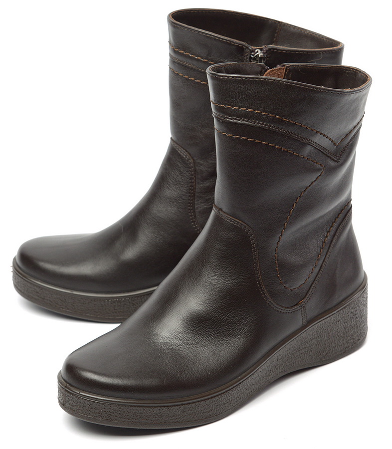 женские ботинки натуральная кожа  / шерсть марко беларусь