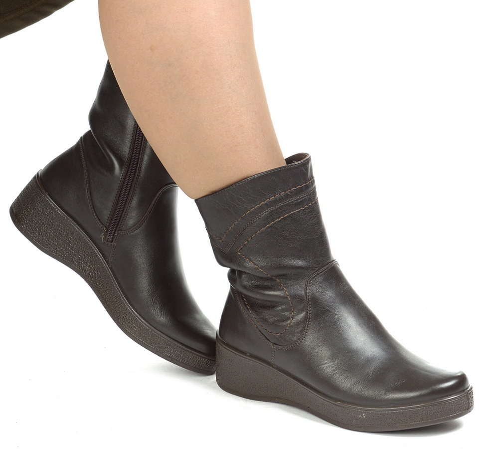 женские ботинки натуральная кожа  / шерсть марко беларусь