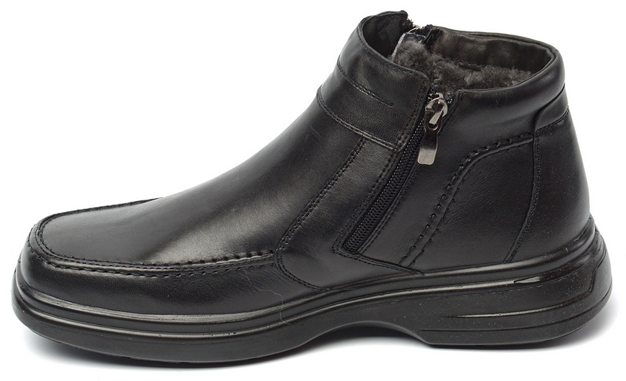 мужские ботинки натуральная кожа/ натуральный мех росвест россия