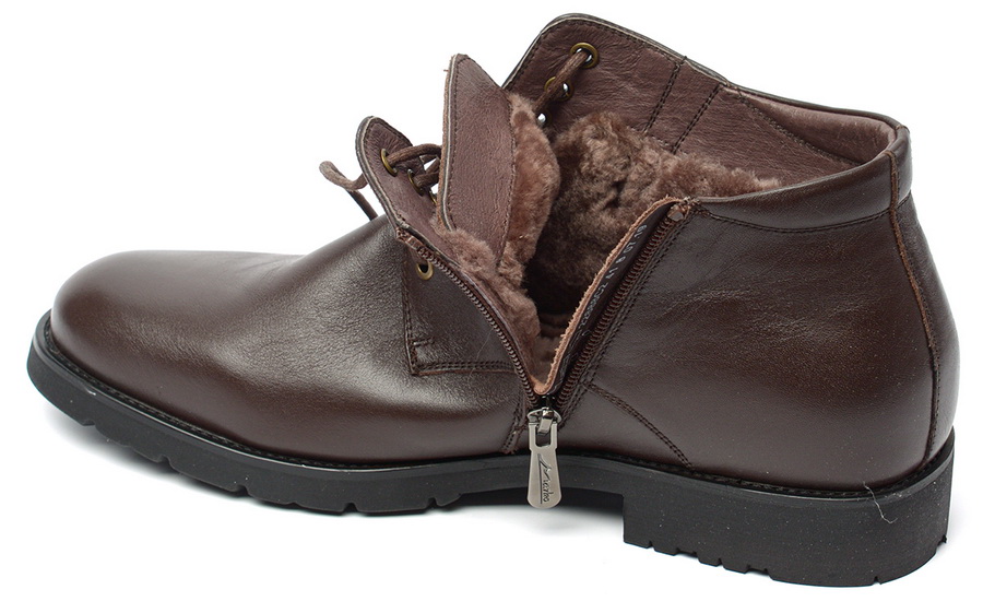 мужские ботинки натуральная кожа / натуральный мех марко беларусь