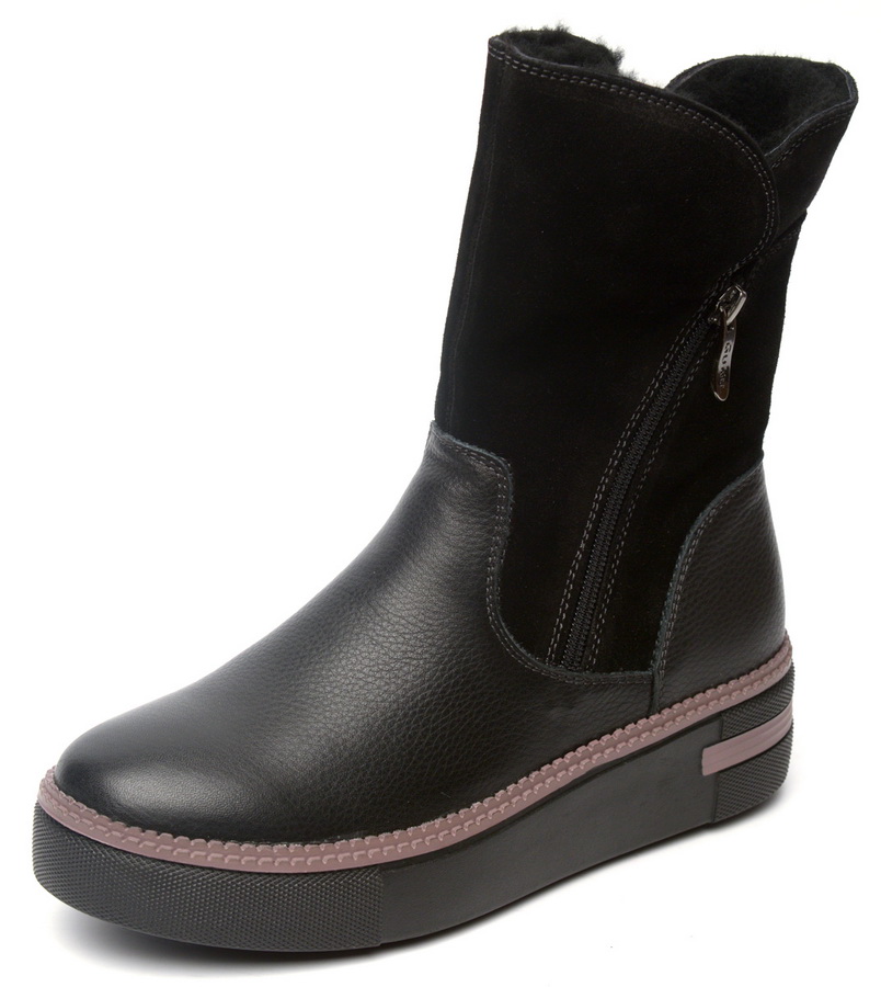 женские сапоги натуральная кожа+замша / натуральный мех gugu германия