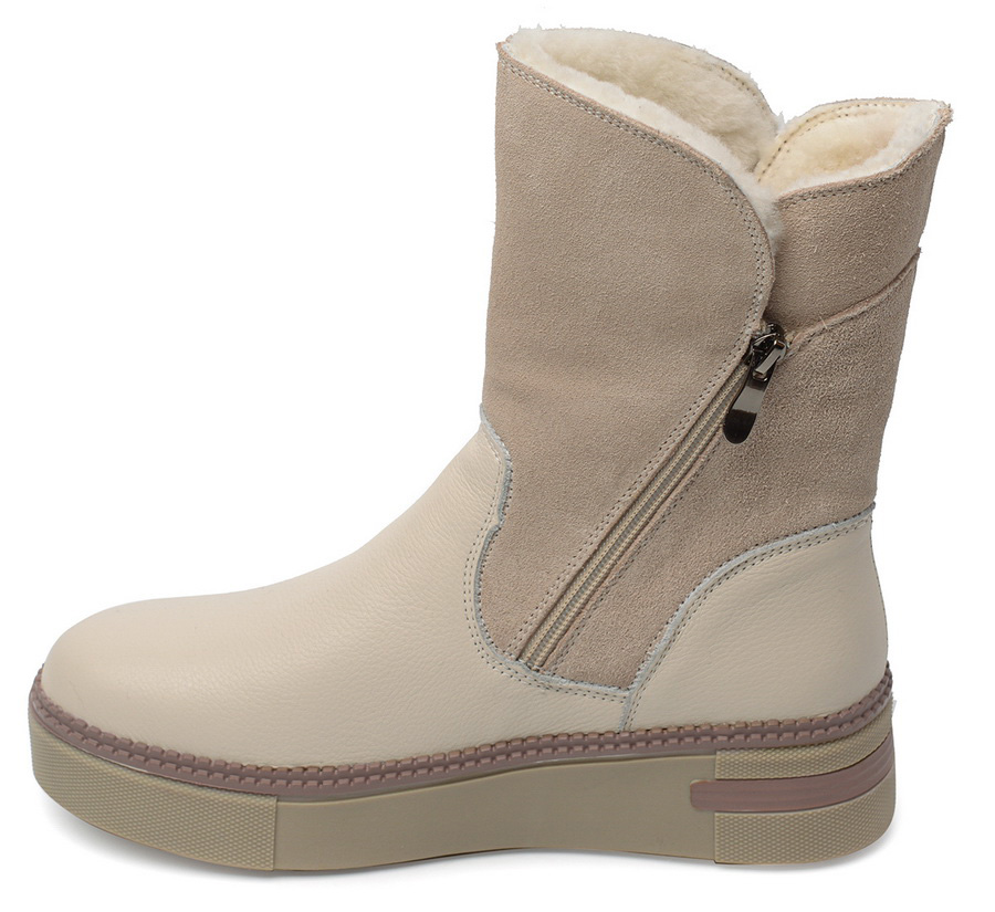 женские сапоги натуральная кожа+замша / натуральный мех gugu германия