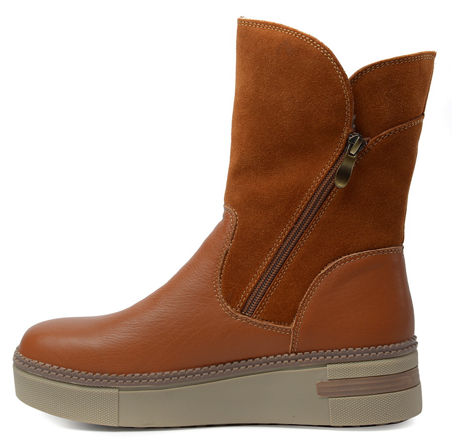 женские сапоги натуральная кожа+замша / натуральный мех gugu германия