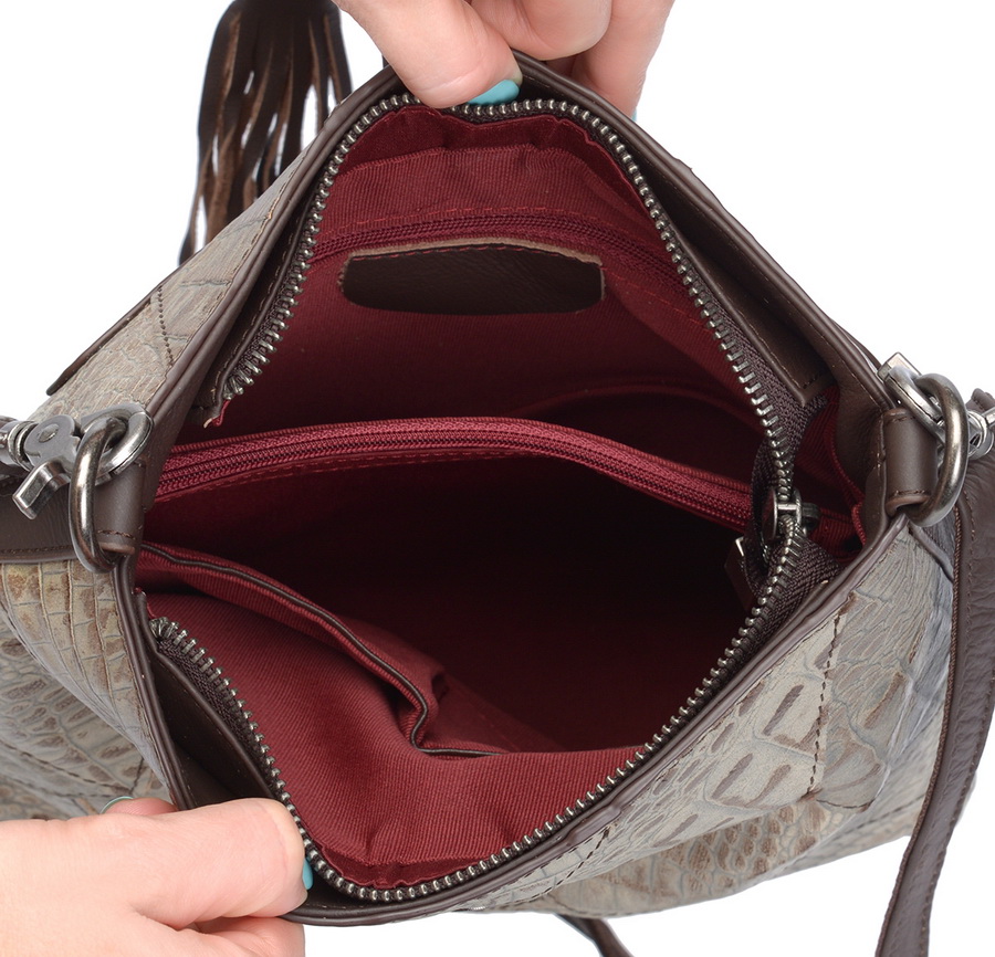 женская сумка натуральная кожа  kikilok корея