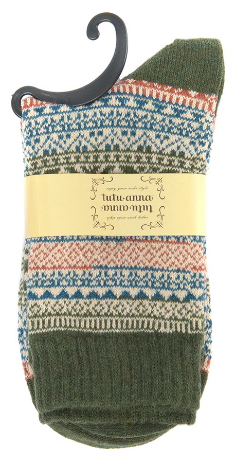 носки женские мелкий орнамент 36-41 шерсть tutu anna