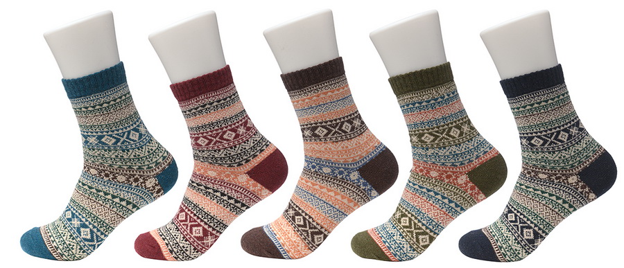 носки женские мелкий орнамент 36-41 шерсть tutu anna