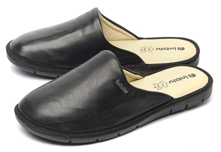 мужские тапочки натуральная кожа inblu