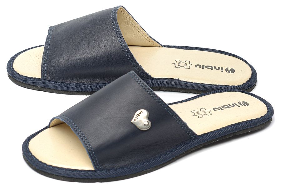 тапочки женские натуральная кожа inblu