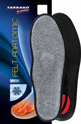 tarrago стельки утепленные felt anatomic каркасные анатомические по размерам