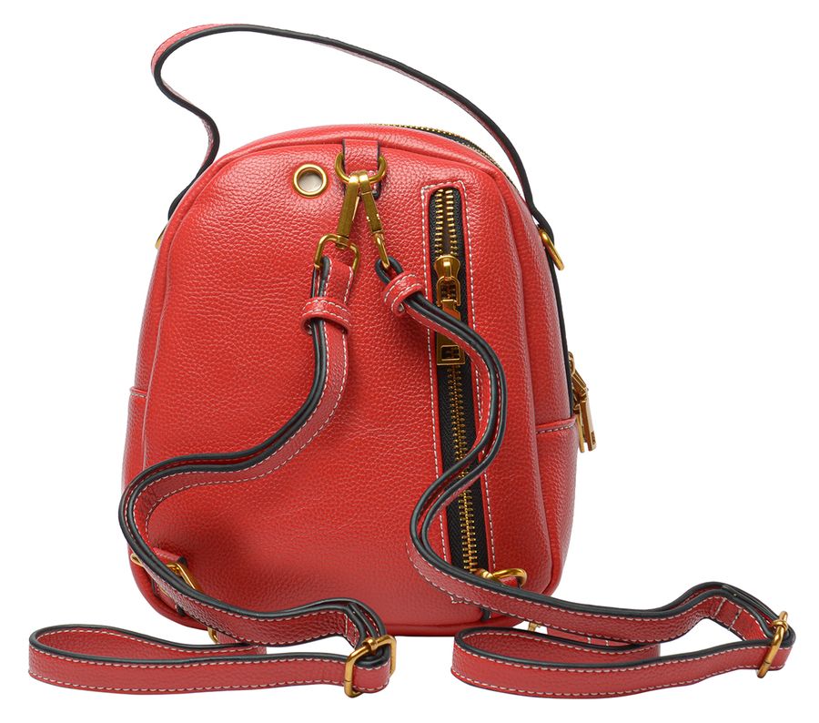 женский рюкзак-сумка натуральная кожа kiki lok корея