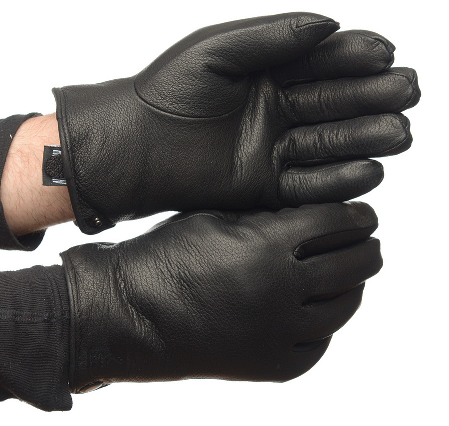 мужские перчатки кожа оленя / натуральный мех (мутон) 