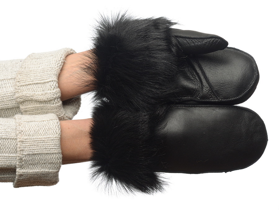 женские варежки дублёнка / мутон 7(s)-8,5(2xl)