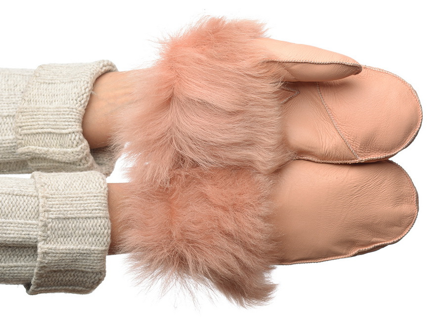 женские варежки дублёнка / мутон 7(s)-8,5(2xl)