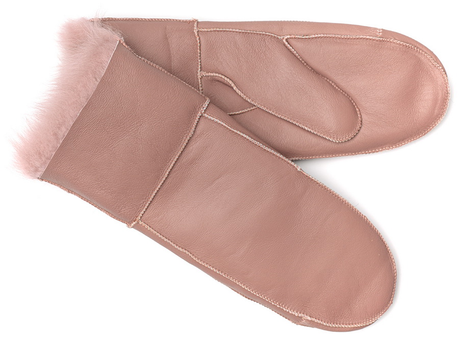 женские варежки дублёнка / мутон 7.5-7.5