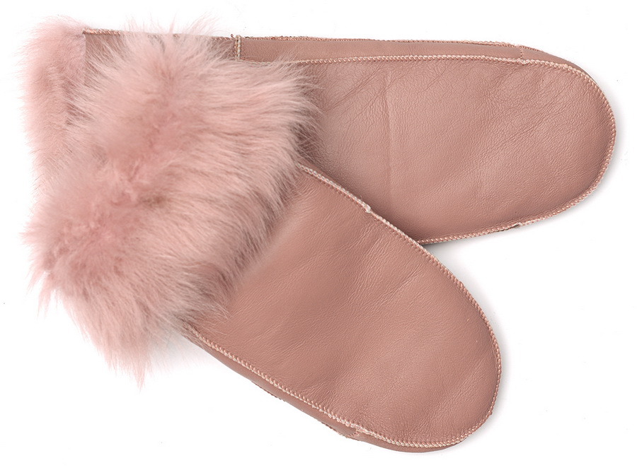 женские варежки дублёнка / мутон 7.5-7.5