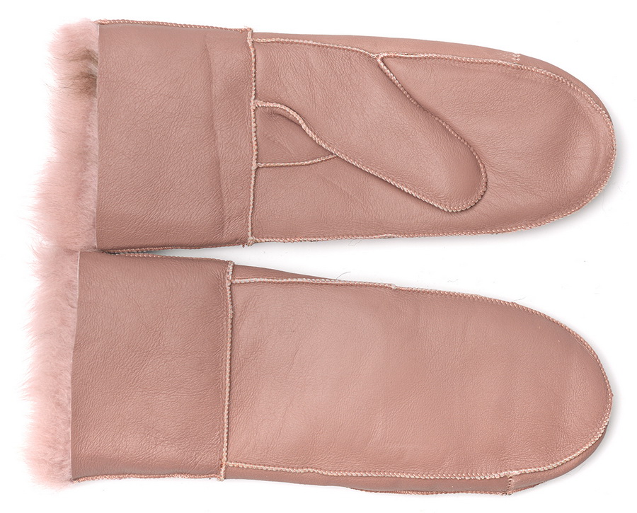 женские варежки дублёнка / мутон 7.5-7.5