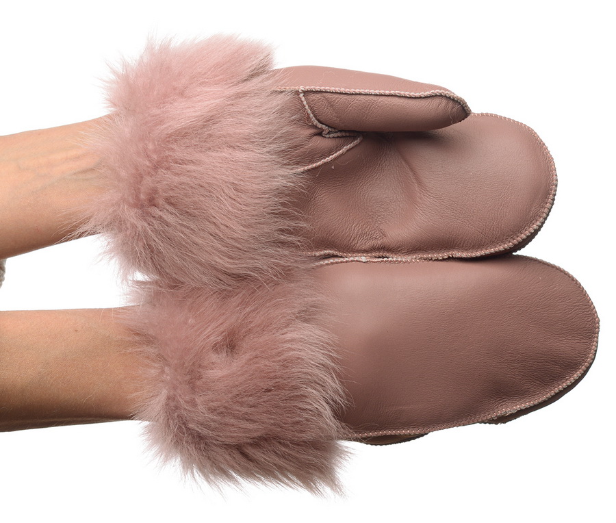 женские варежки дублёнка / мутон 7.5-7.5