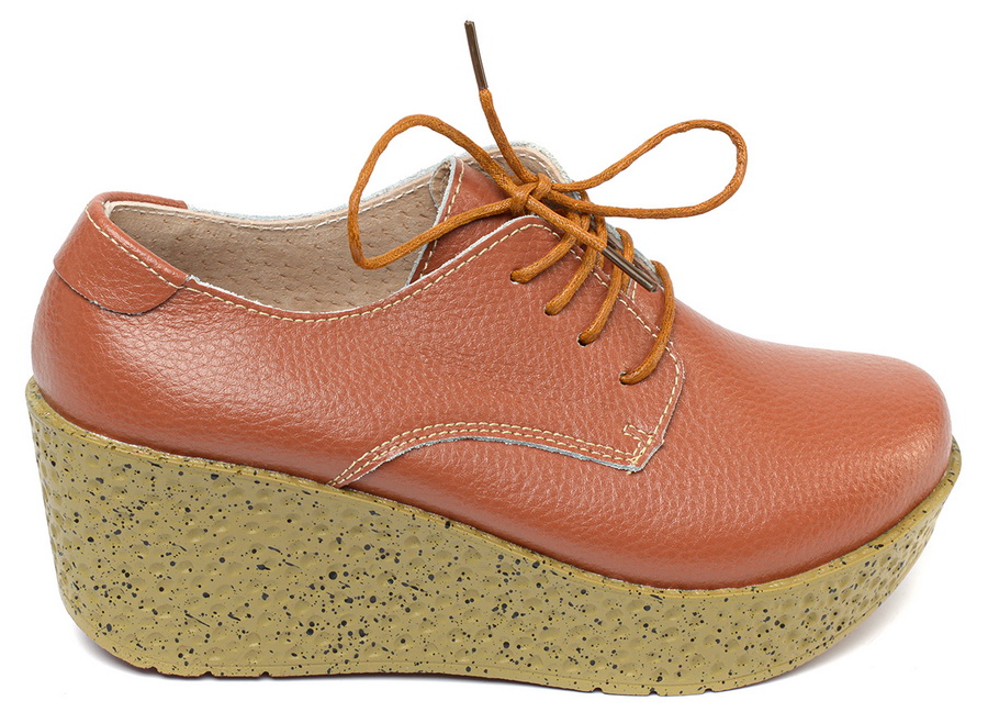 женские туфли на танкетке натуральная кожа binifoot/bnf тайвань