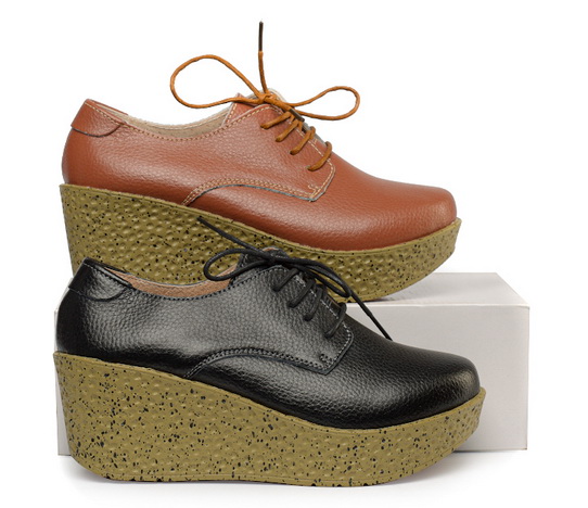 женские туфли на танкетке натуральная кожа binifoot/bnf тайвань