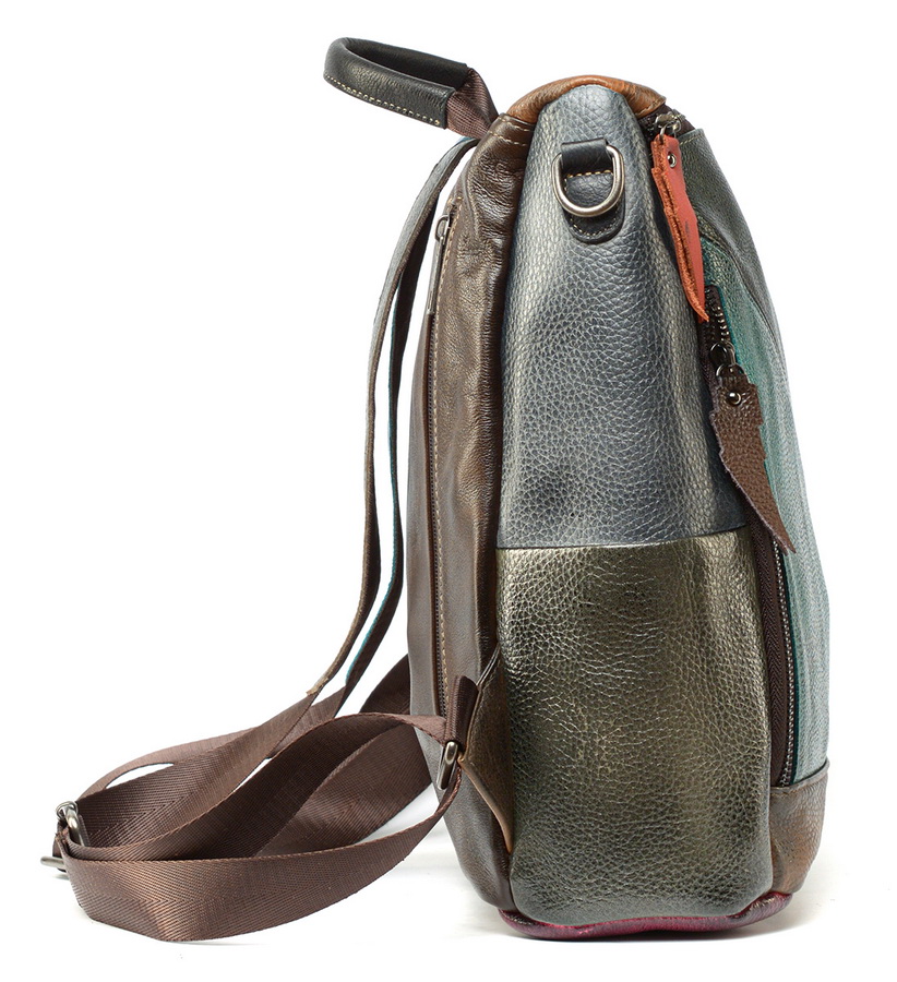 женский рюкзак-сумка натуральная кожа корея