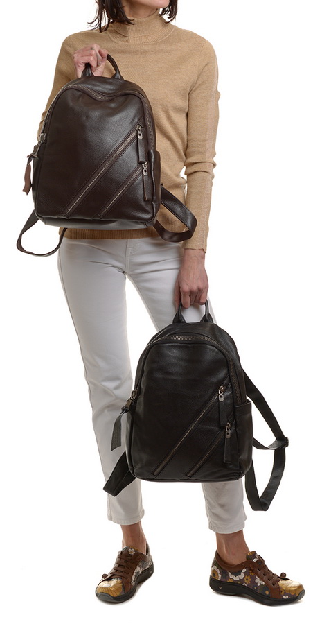 рюкзак натуральная кожа kiki lok корея