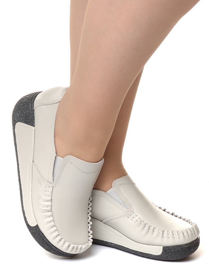 женские мокасины на танкетке натуральная кожа binifoot/bnf тайвань