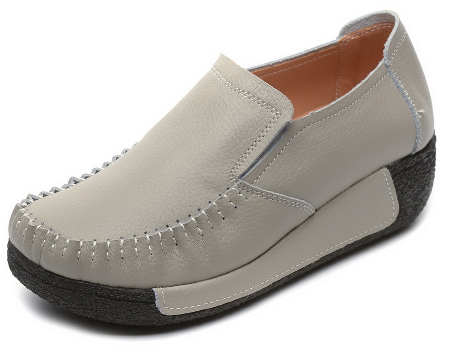 женские мокасины на танкетке натуральная кожа binifoot/bnf тайвань