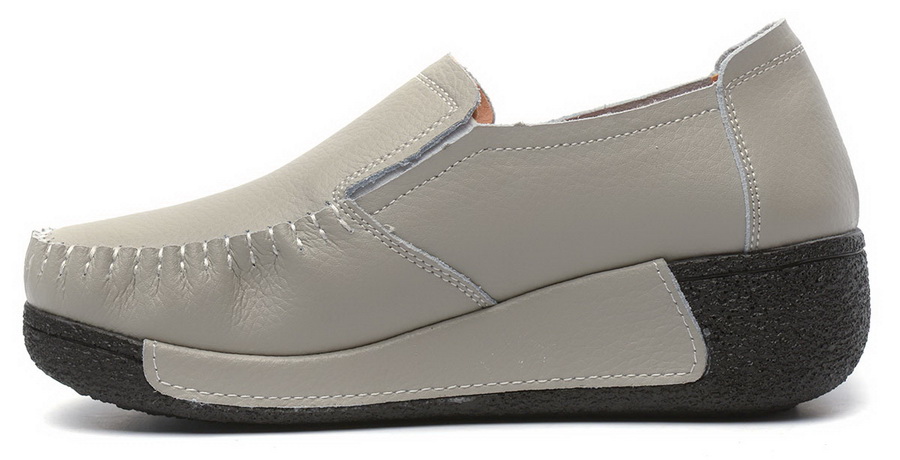 женские мокасины на танкетке натуральная кожа binifoot/bnf тайвань