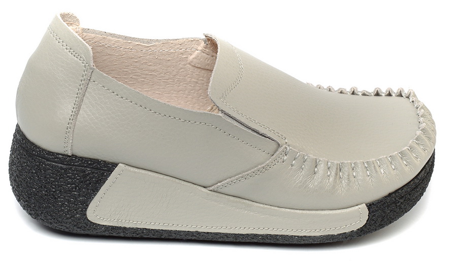 женские мокасины на танкетке натуральная кожа binifoot/bnf тайвань