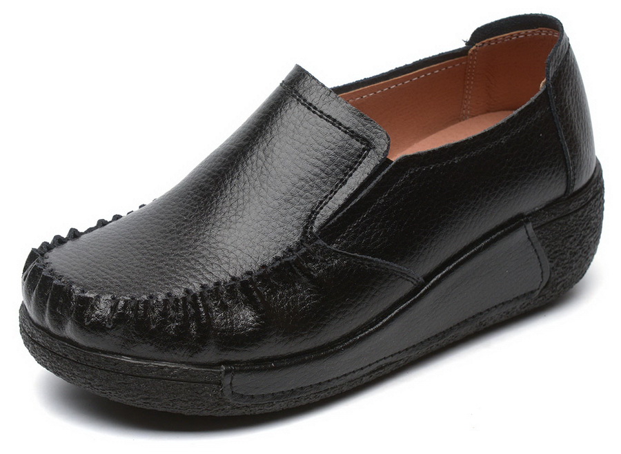 женские мокасины на танкетке натуральная кожа binifoot/bnf тайвань