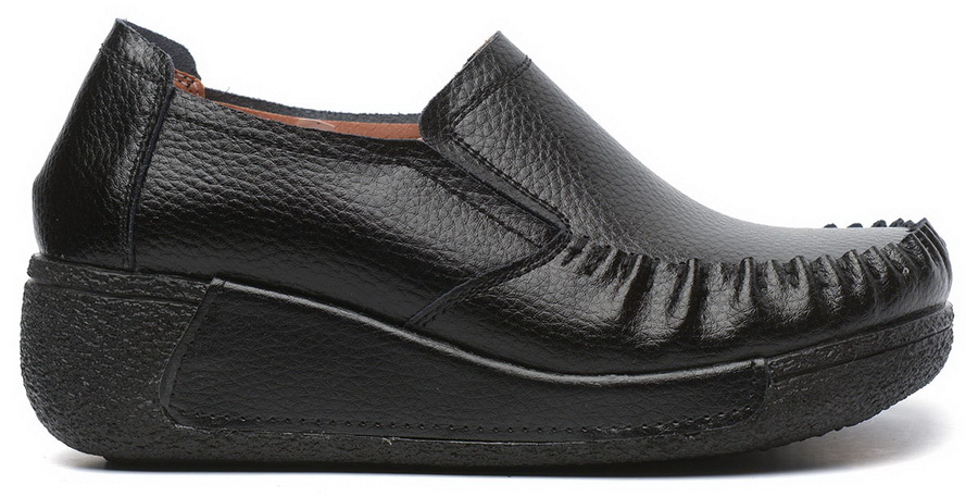 женские мокасины на танкетке натуральная кожа binifoot/bnf тайвань