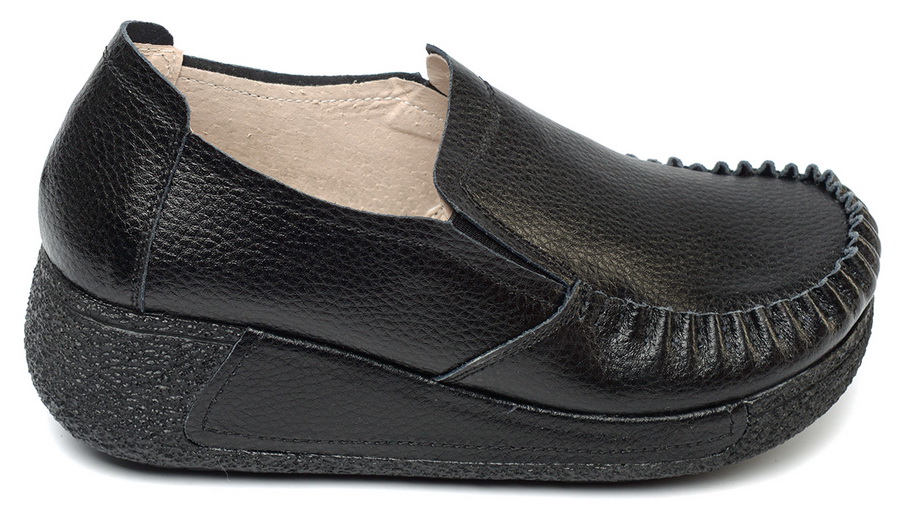 женские мокасины на танкетке натуральная кожа binifoot/bnf тайвань