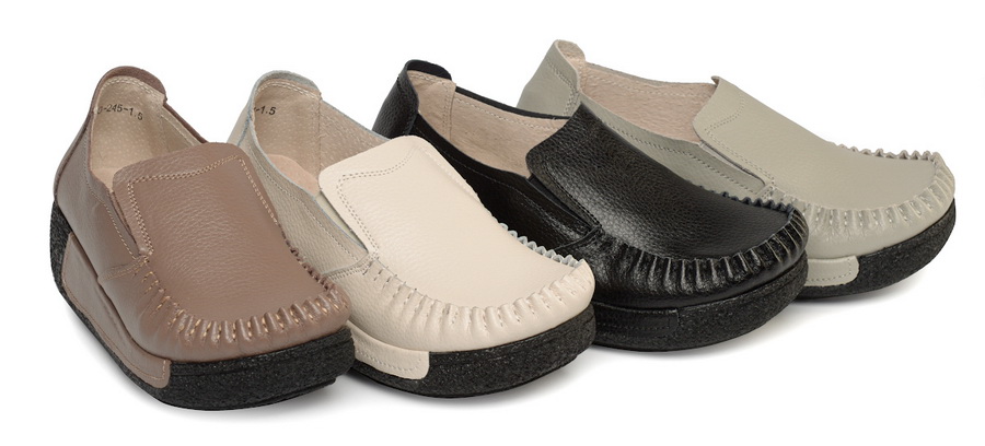 женские мокасины на танкетке натуральная кожа binifoot/bnf тайвань