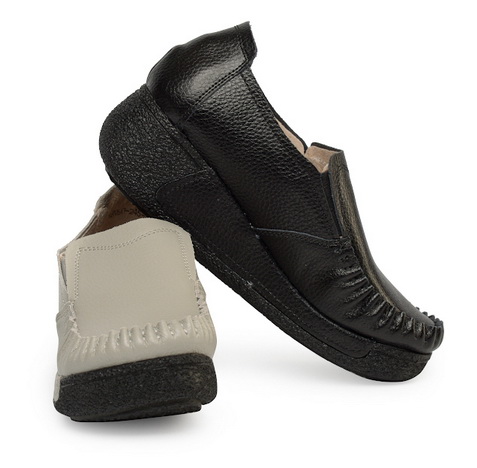 женские мокасины на танкетке натуральная кожа binifoot/bnf тайвань