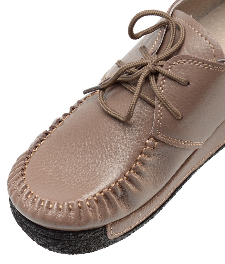 женские мокасины на шнурке натуральная кожа binifoot/bnf тайвань