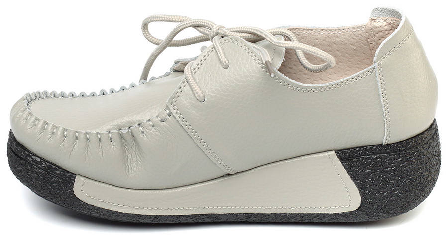 женские мокасины на шнурке натуральная кожа binifoot/bnf тайвань