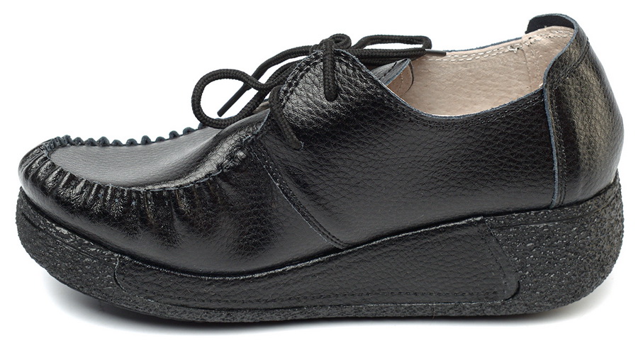 женские мокасины на шнурке натуральная кожа bnf тайвань