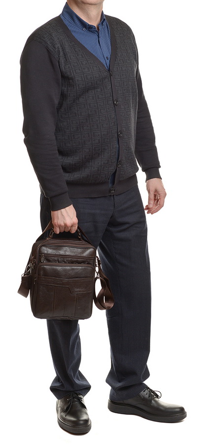 мужская сумка натуральная кожа zhenhuc