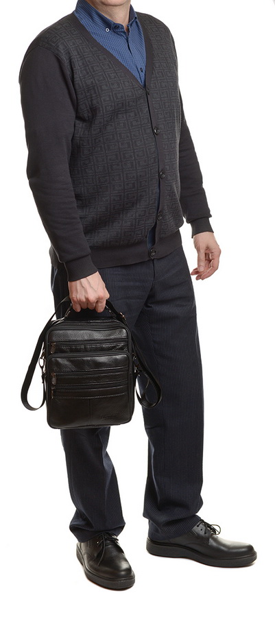 мужская сумка натуральная кожа zhenhuc