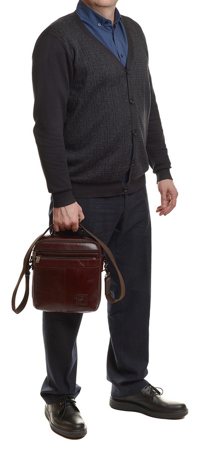 мужская сумка натуральная кожа тайвань