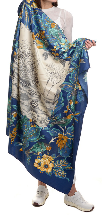 платок 100% шелк италия