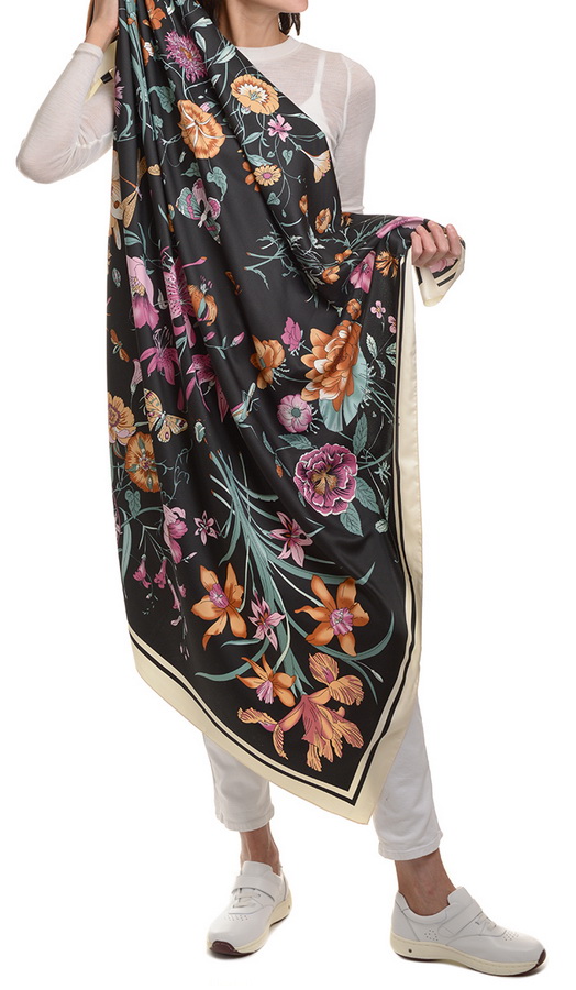 платок 100% шелк италия