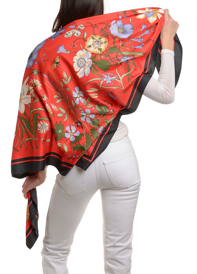 платок 100% шелк италия