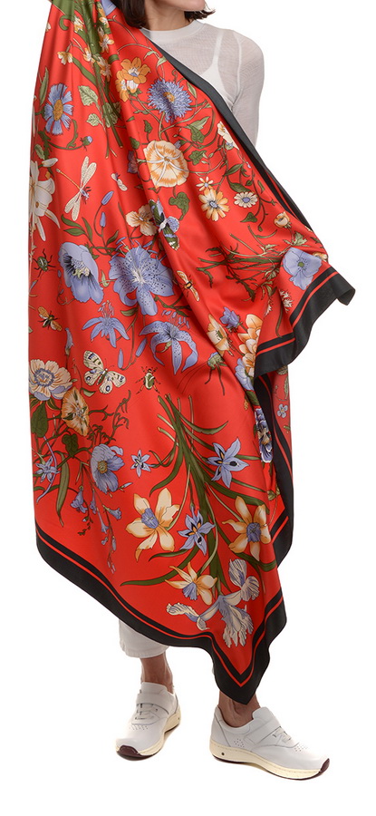 платок 100% шелк италия