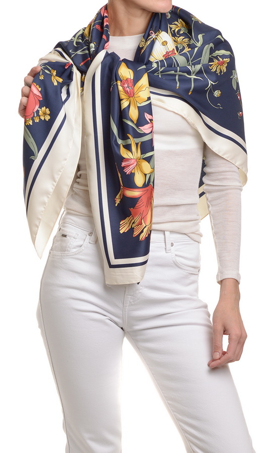 платок 100% шелк италия