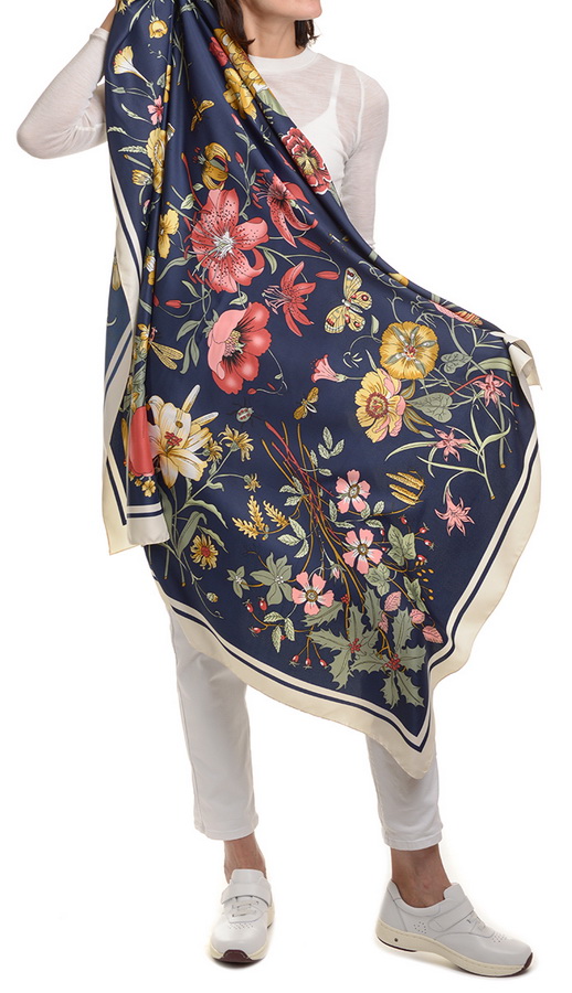 платок 100% шелк италия