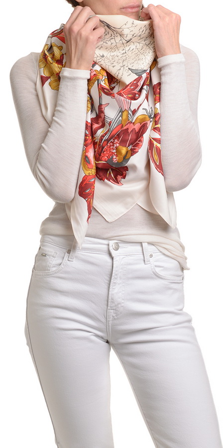 платок 100% шелк италия