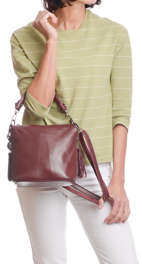 женская сумка натуральная кожа  корея