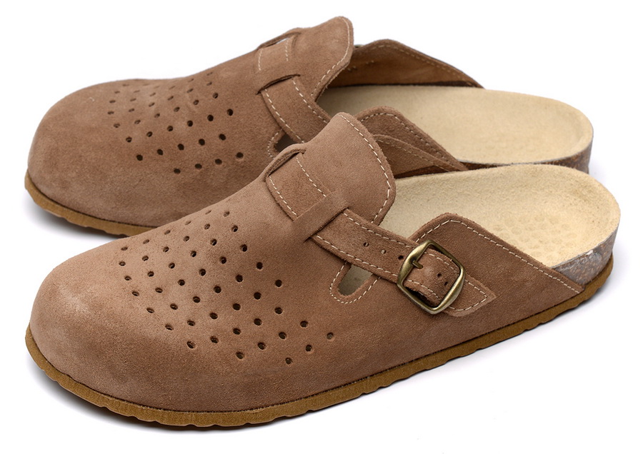 мужские сабо натуральная кожа (замша) evalli польша