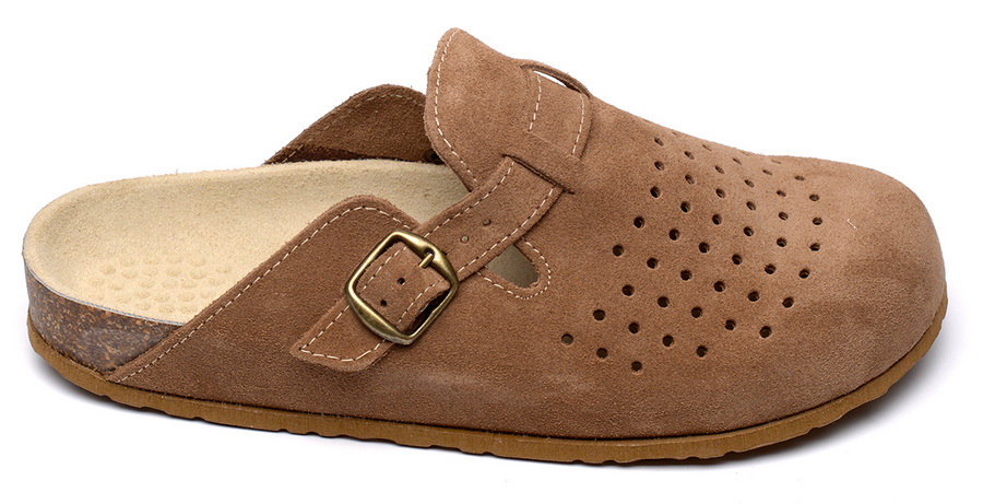 мужские сабо натуральная кожа (замша) evalli польша